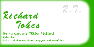richard tokes business card