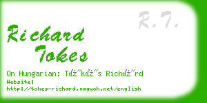 richard tokes business card